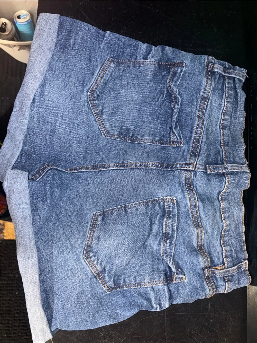 just be denim shorts